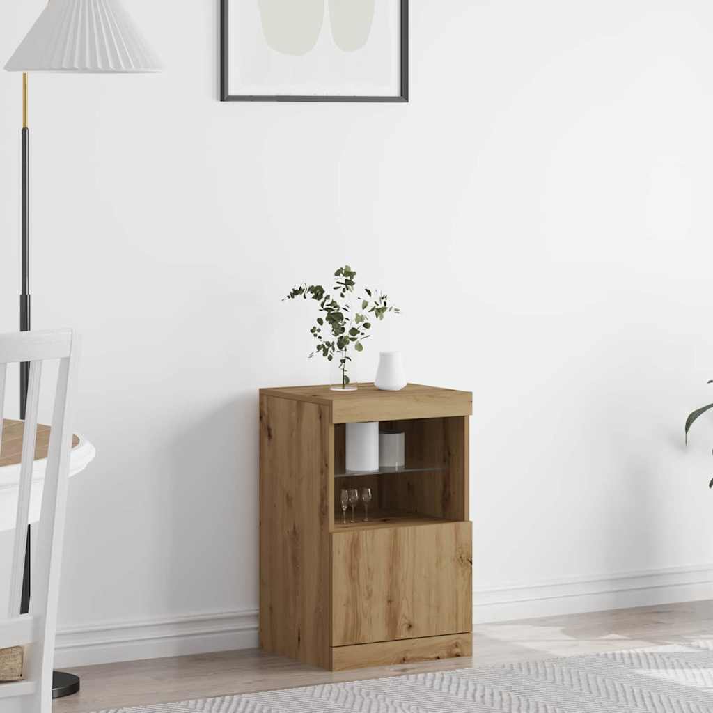 Madia LED Rovere artigianale 41 x 37 x 67 cm Legno multistrato