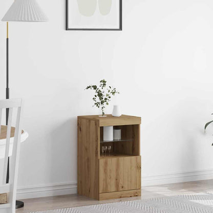 Madia LED Rovere artigianale 41 x 37 x 67 cm Legno multistrato