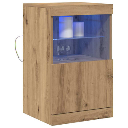 Madia LED Rovere artigianale 41 x 37 x 67 cm Legno multistrato