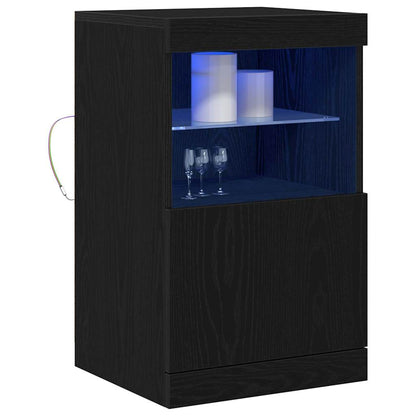 Madia LED Rovere Nero 41 x 37 x 67 cm Legno multistrato