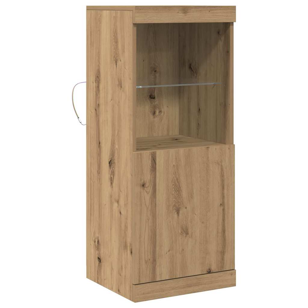 Madia LED Rovere artigianale 41 x 37 x 100 cm Legno multistrato