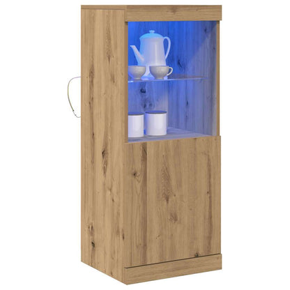 Madia LED Rovere artigianale 41 x 37 x 100 cm Legno multistrato
