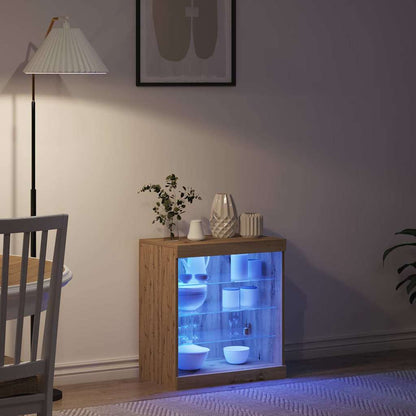 Madia LED Rovere artigianale 60,5 x 37 x 67 cm