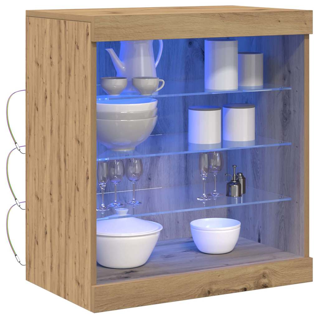 Madia LED Rovere artigianale 60,5 x 37 x 67 cm