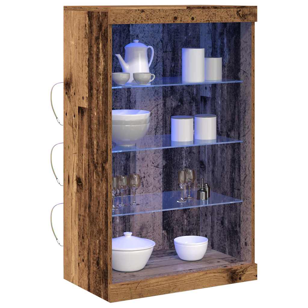 Madia LED Legno vecchio 60,5 x 37 x 100 cm Legno multistrato