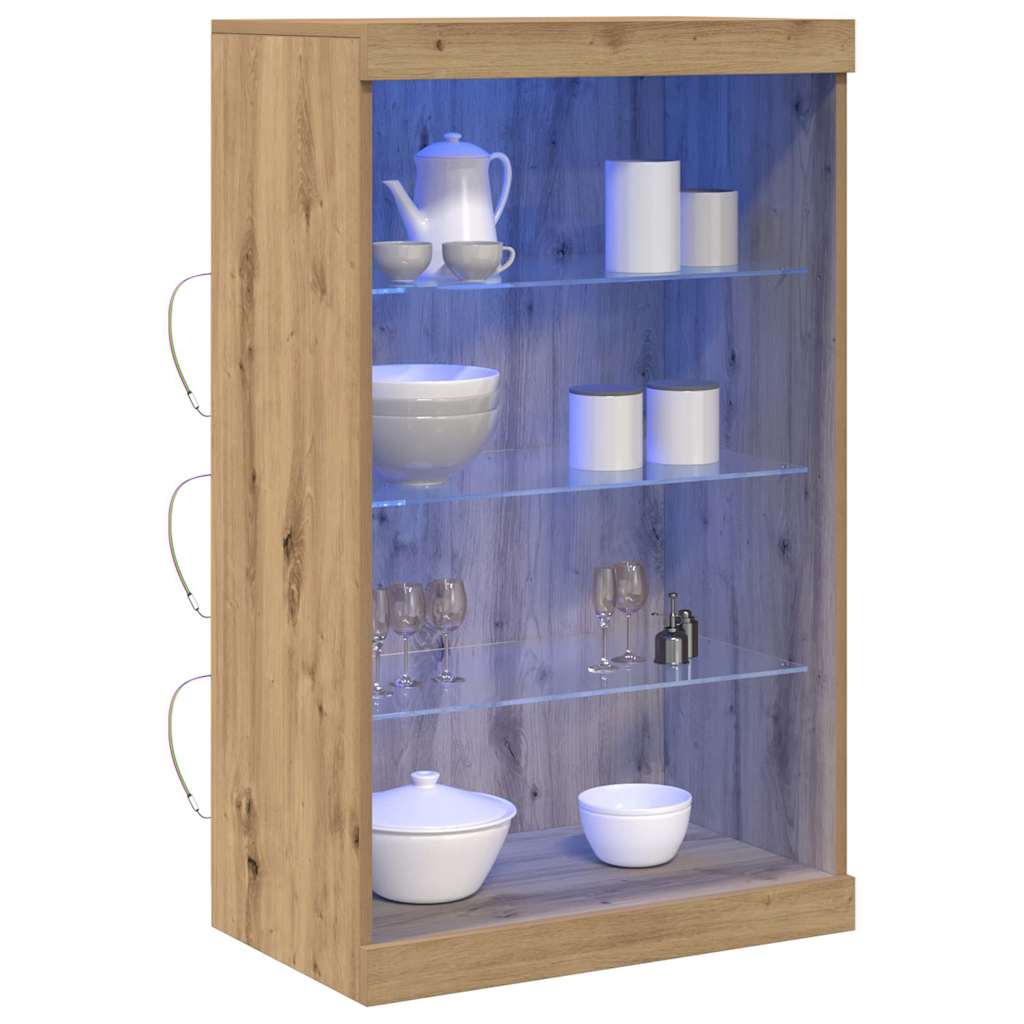 Madia LED Rovere artigianale 60,5 x 37 x 100 cm