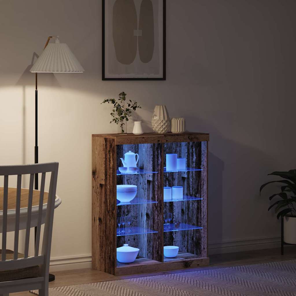 Madia LED Legno vecchio 41 x 37 x 100 cm Legno multistrato
