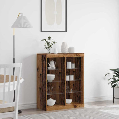 Madia LED Legno vecchio 41 x 37 x 100 cm Legno multistrato