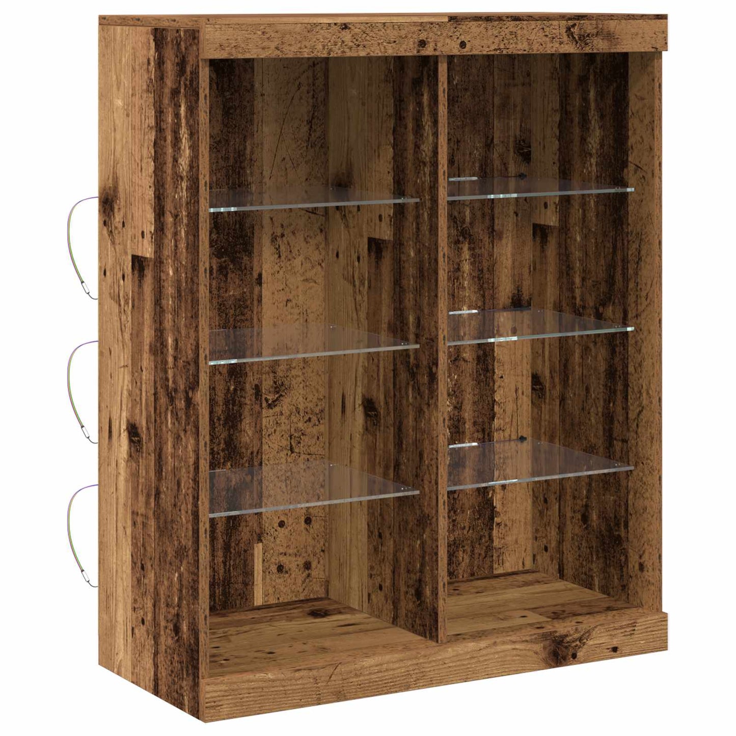 Madia LED Legno vecchio 41 x 37 x 100 cm Legno multistrato