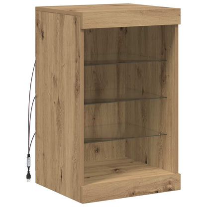 Madia LED Rovere artigianale 41 x 37 x 67 cm Legno multistrato