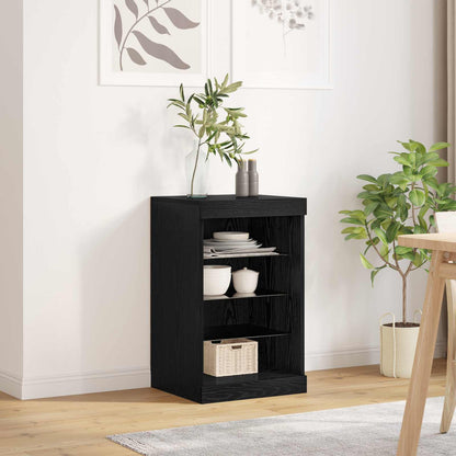 Madia LED Rovere Nero 41 x 37 x 67 cm Legno multistrato