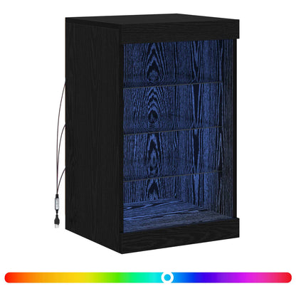 Madia LED Rovere Nero 41 x 37 x 67 cm Legno multistrato