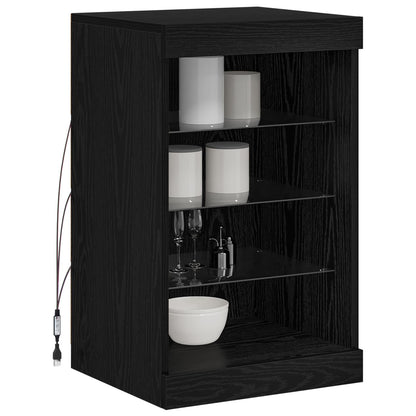 Madia LED Rovere Nero 41 x 37 x 67 cm Legno multistrato
