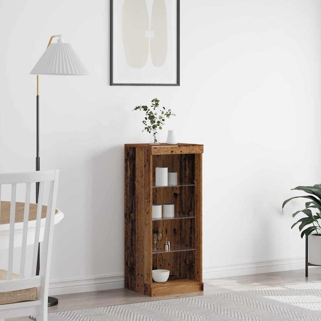 Madia LED Legno vecchio 41 x 37 x 100 cm Legno multistrato
