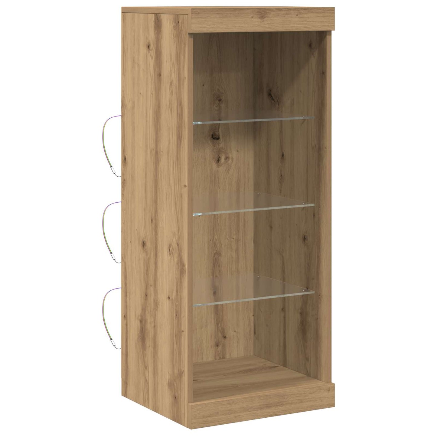 Madia LED Rovere artigianale 41 x 37 x 100 cm Legno multistrato