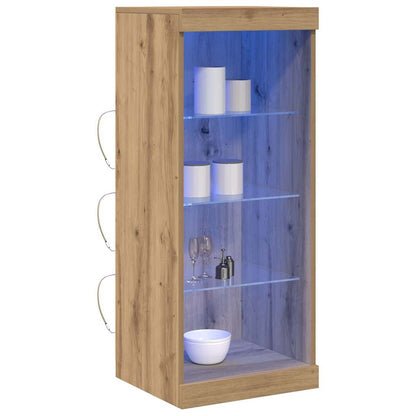 Madia LED Rovere artigianale 41 x 37 x 100 cm Legno multistrato