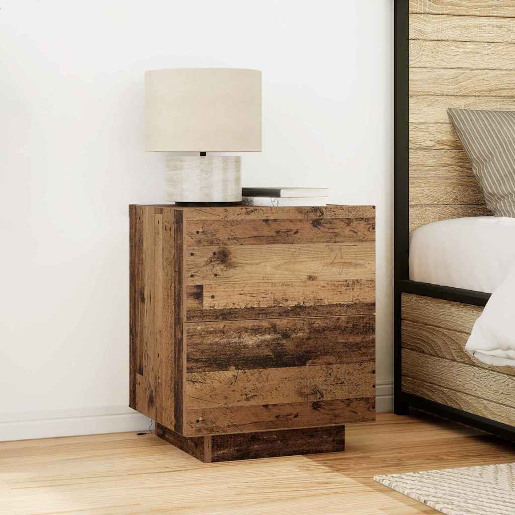 Armadio da Notte con cassetto Legno vecchio 45 x 40 x 55 cm
