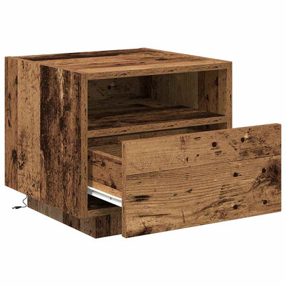 Armadio da Notte con cassetto Legno vecchio 40 x 39 x 37 cm