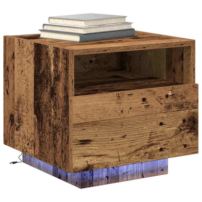 Armadio da Notte con cassetto Legno vecchio 40 x 39 x 37 cm