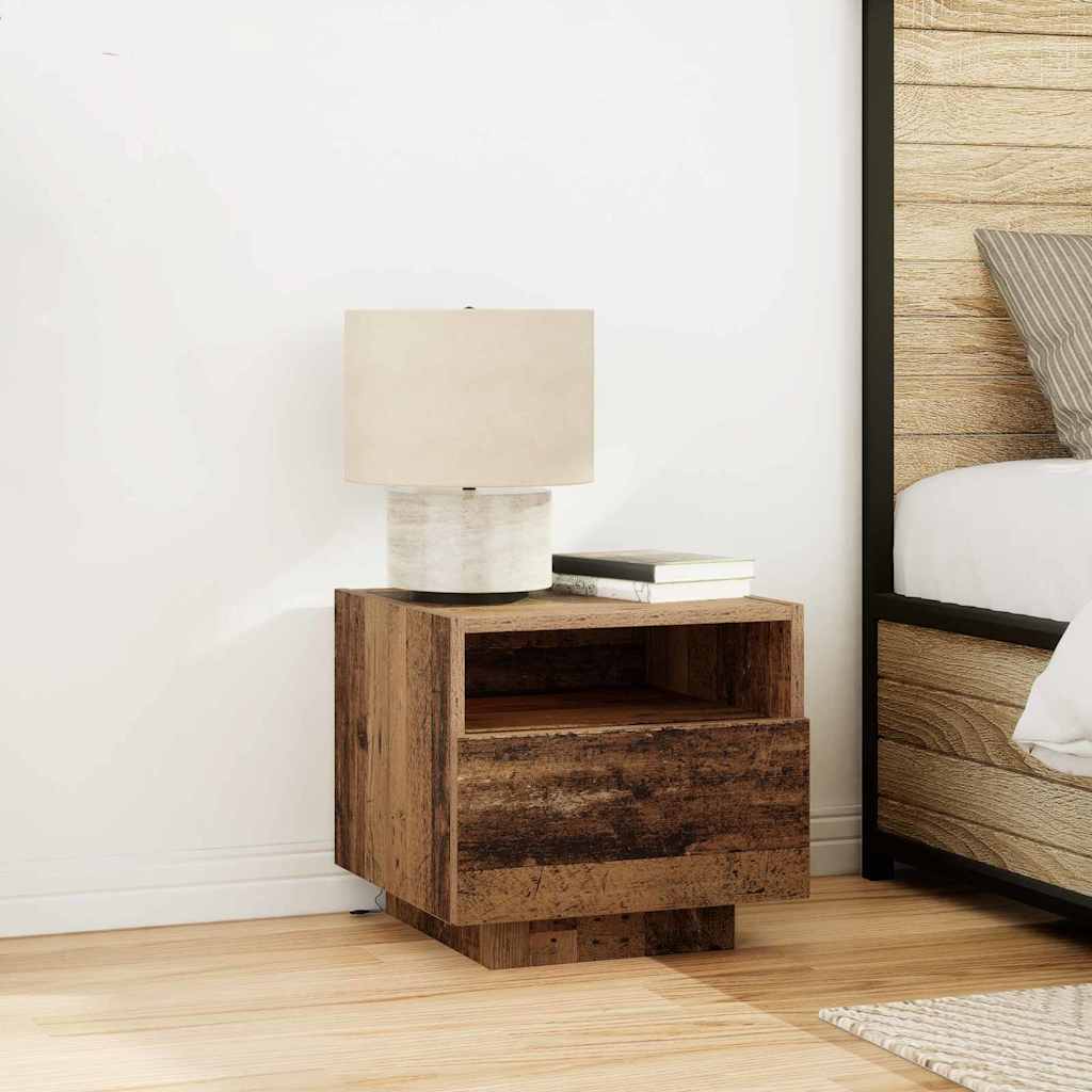 Armadio da Notte 2 pcs Legno vecchio 40 x 39 x 37 cm