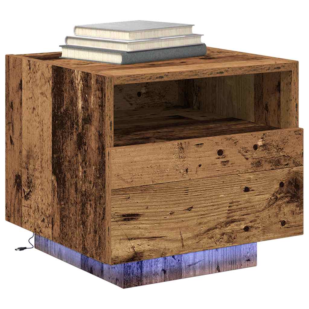 Armadio da Notte 2 pcs Legno vecchio 40 x 39 x 37 cm