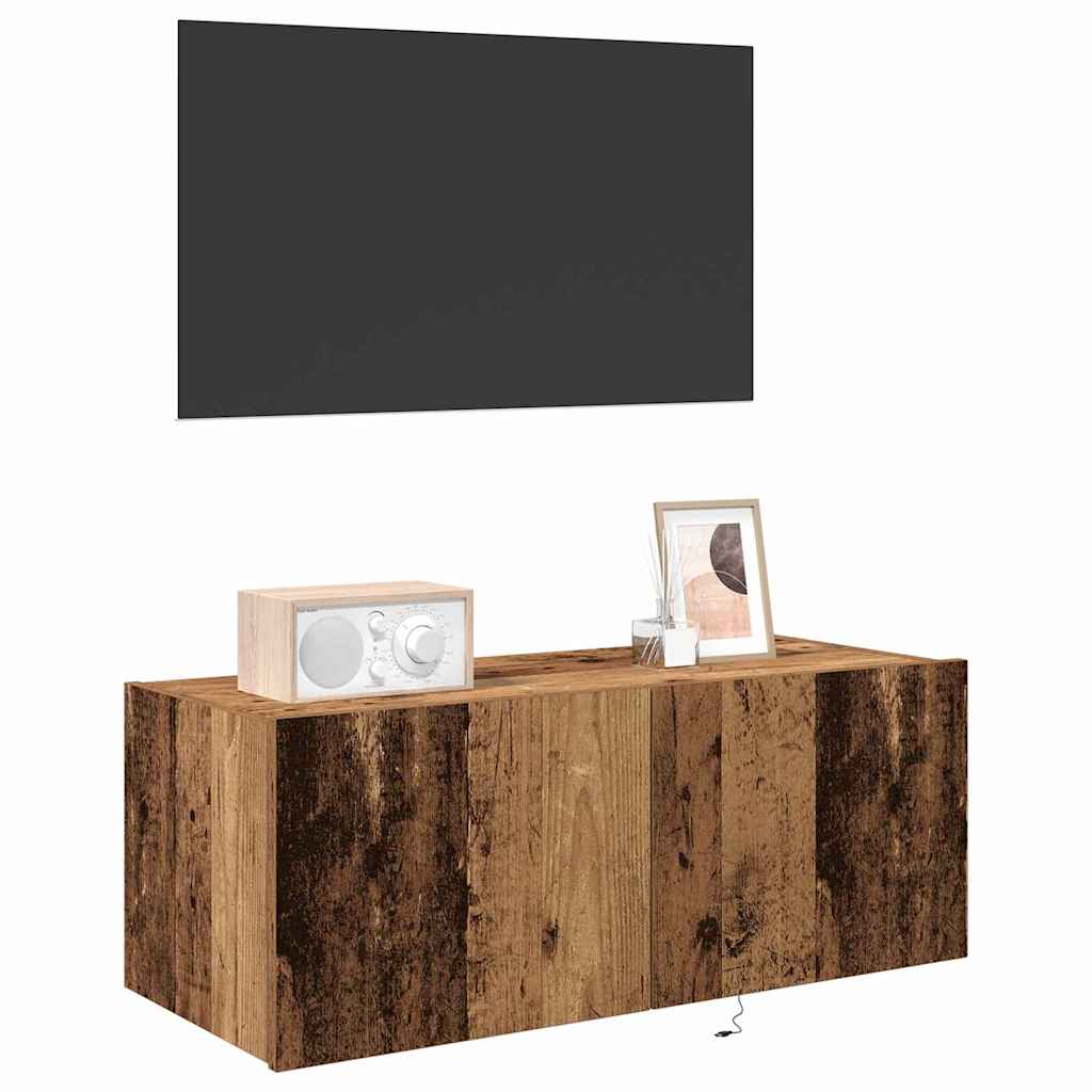 Mobile TV da parete Legno vecchio 80 x 35 x 31 cm
