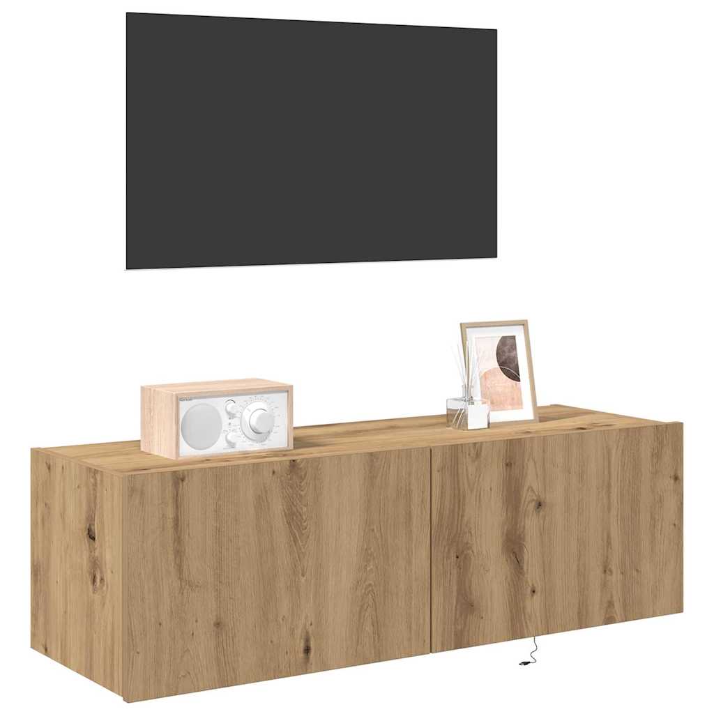 Mobile TV da parete Rovere artigianale 100 x 35 x 31 cm