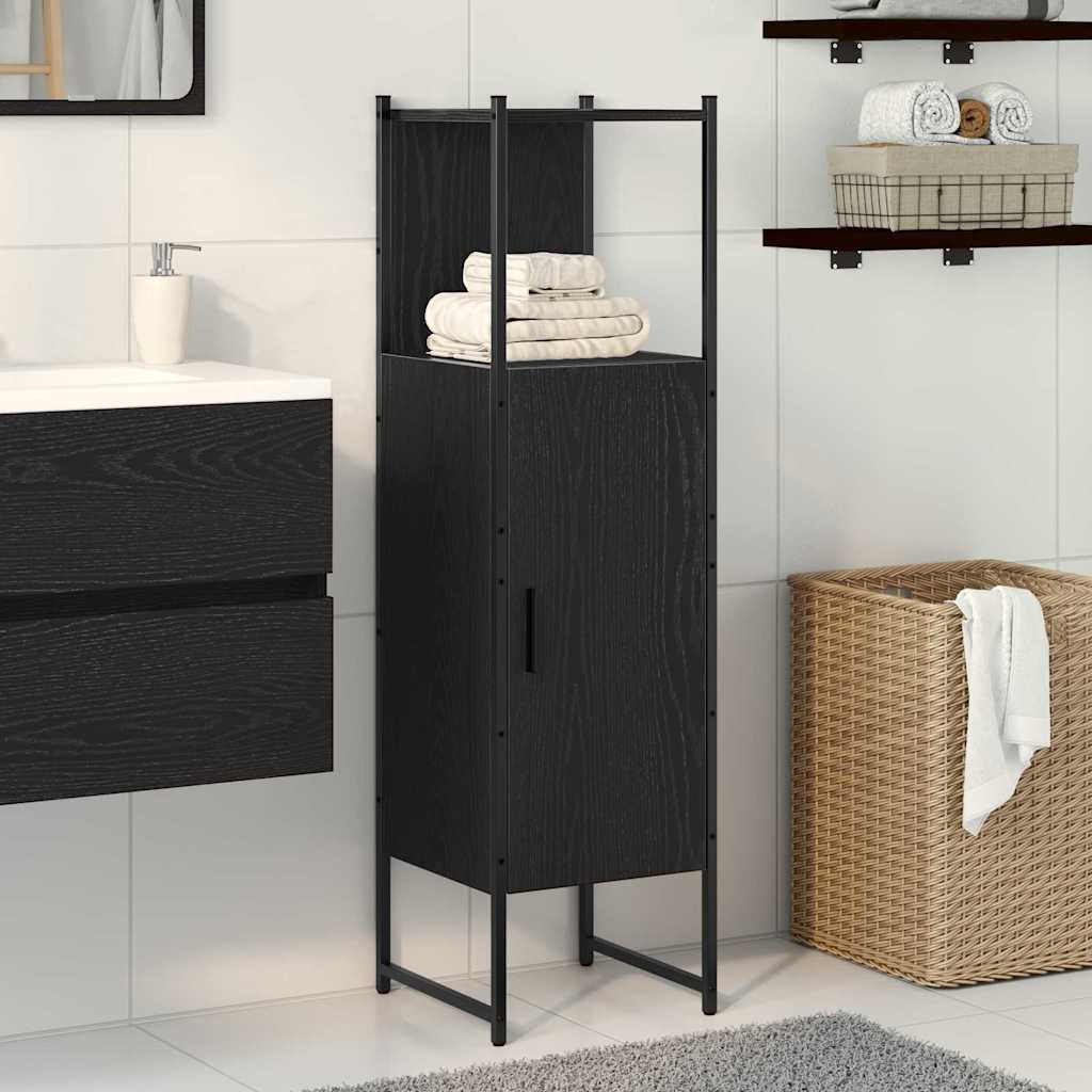 Set di mobili per il bagno Rovere Nero 33 x 33 x 120,5 cm