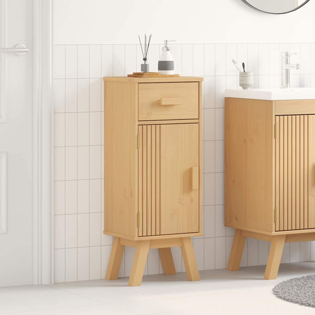 Mobile da Bagno con cassetto Olden Marrone 35 x 30 x 90 cm
