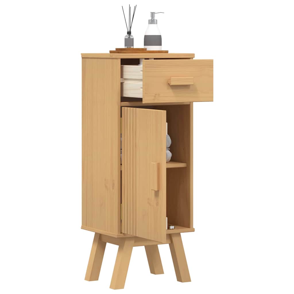 Mobile da Bagno con cassetto Olden Marrone 35 x 30 x 90 cm