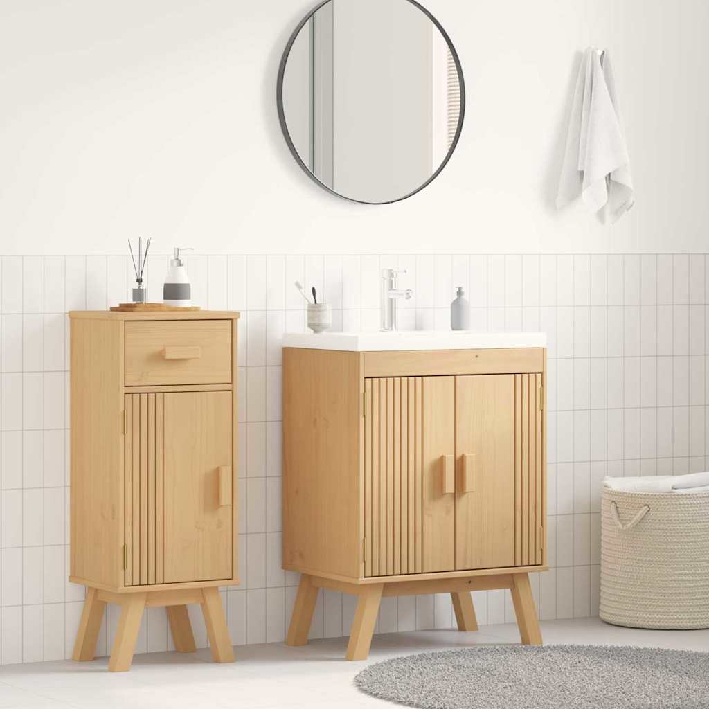 Base Cabinet con lo scaffale Olden Marrone 60 x 40 x 80 cm