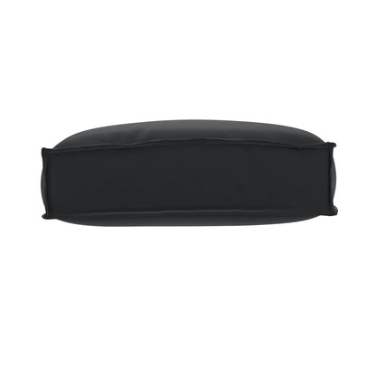Cuscino Nero 50 x 40 x 12 cm Tessuto Oxford