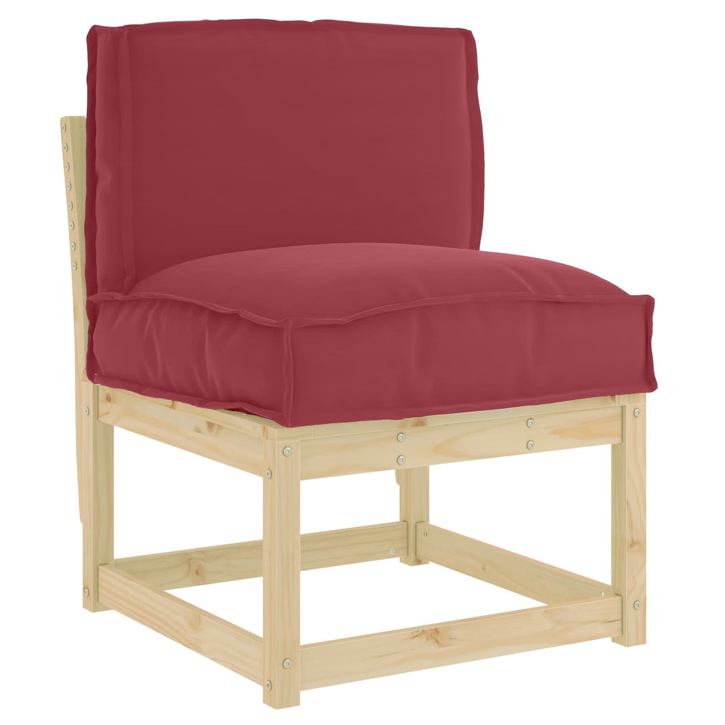 Cuscino Rosso Vino 50 x 40 x 12 cm Tessuto Oxford