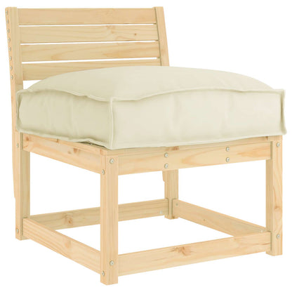 Cuscino Crema 50 x 50 x 12 cm Tessuto Oxford