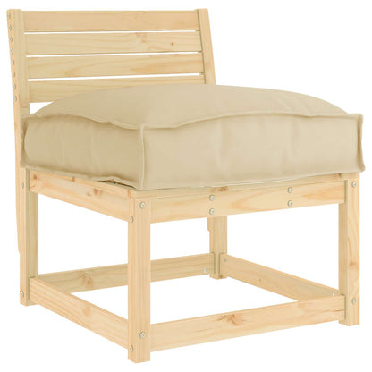 Cuscino Beige 50 x 50 x 12 cm Tessuto Oxford