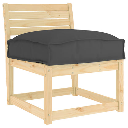 Cuscino Nero 50 x 50 x 12 cm Tessuto Oxford