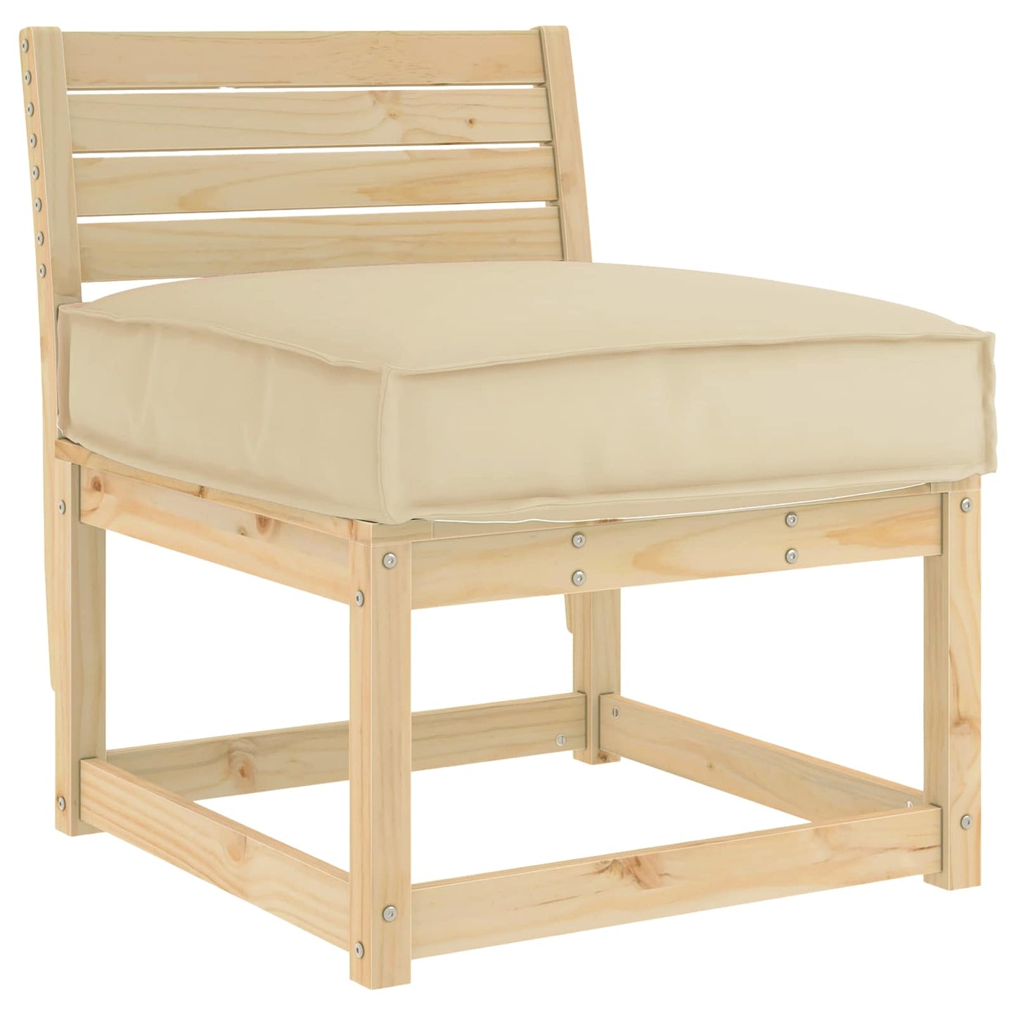 Cuscino Beige 60 x 60 x 12 cm Tessuto Oxford