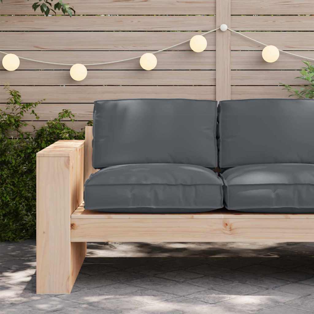 Cuscino Antracite 80 x 80 x 12 cm Tessuto Oxford