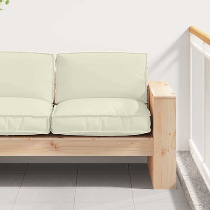 Cuscino Crema 80 x 80 x 12 cm Tessuto Oxford