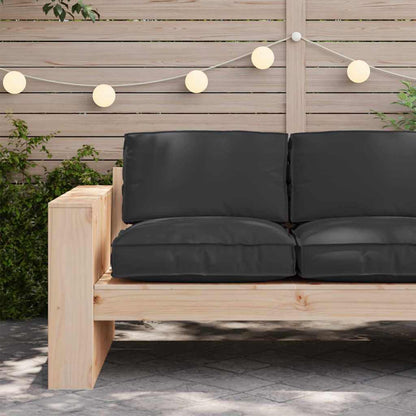 Cuscino Nero 80 x 80 x 12 cm Tessuto Oxford