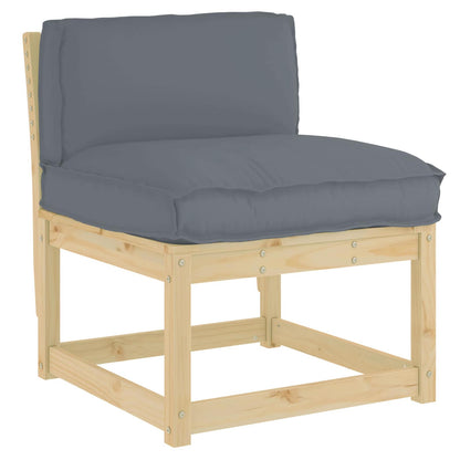 Cuscino Antracite 70 x 40 x 12 cm Tessuto Oxford