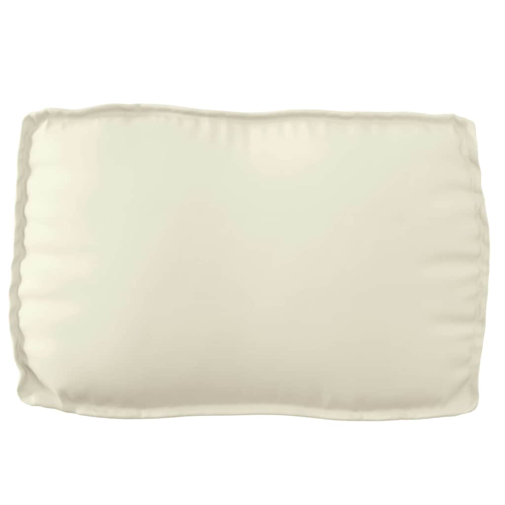 Cuscino Crema 70 x 40 x 12 cm Tessuto Oxford