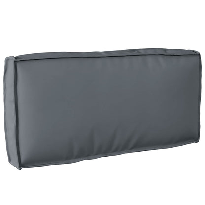 Cuscino Antracite 80 x 40 x 12 cm Tessuto Oxford