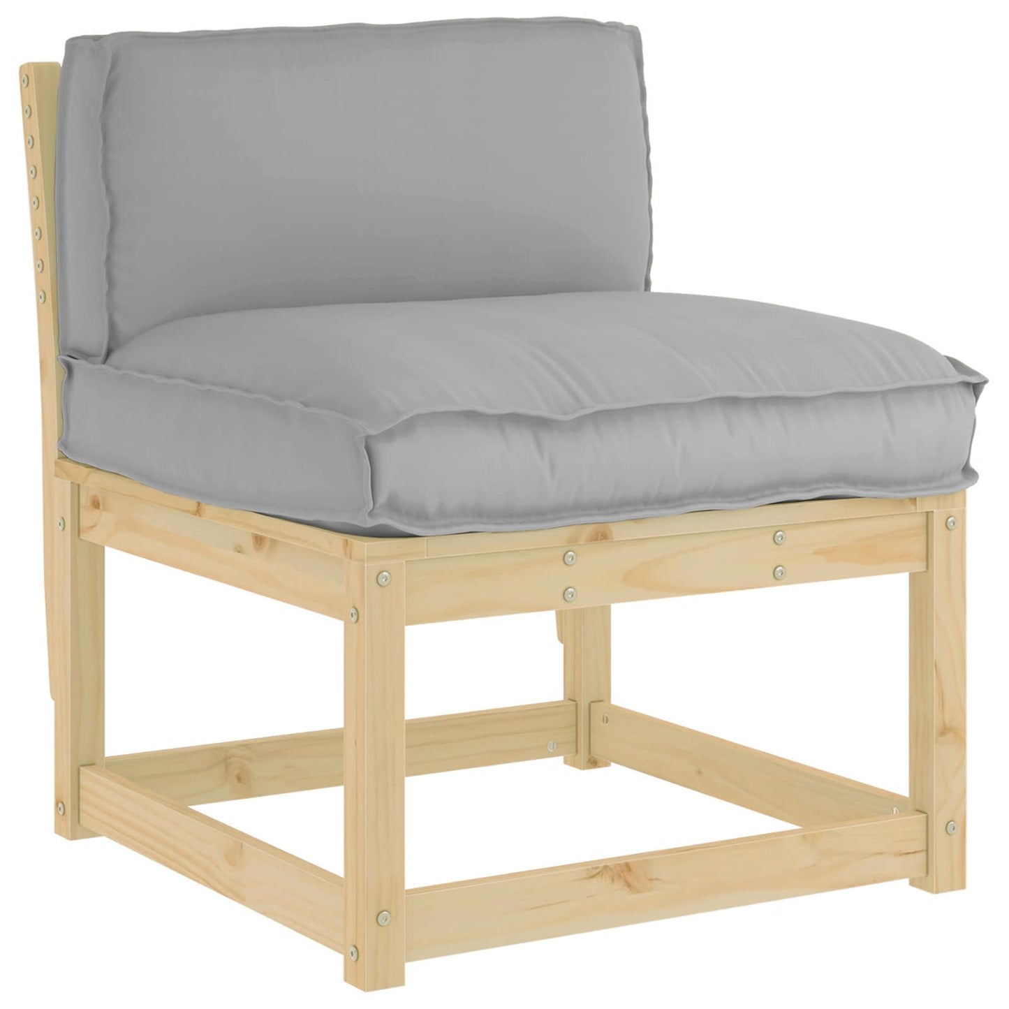 Cuscino Grigio 80 x 40 x 12 cm Tessuto Oxford