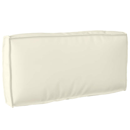 Cuscino Crema 80 x 40 x 12 cm Tessuto Oxford