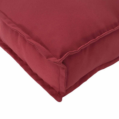 Cuscino Rosso Vino 120 x 40 x 12 cm Tessuto Oxford