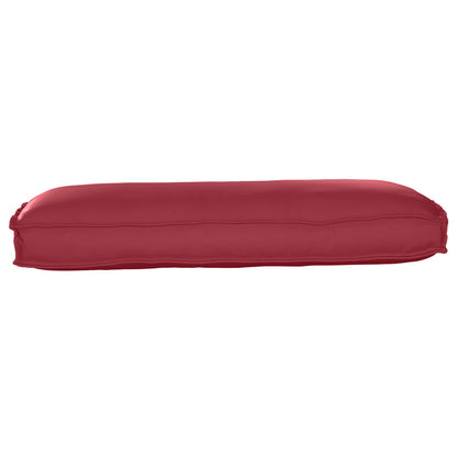 Cuscino Rosso Vino 120 x 50 x 12 cm Tessuto Oxford