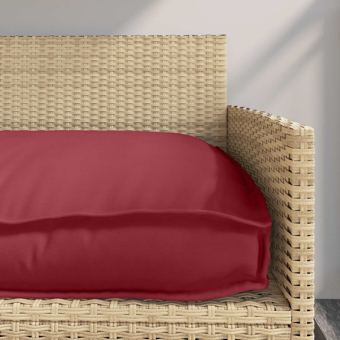 Cuscino Rosso Vino 80 x 80 x 52 cm Tessuto Oxford