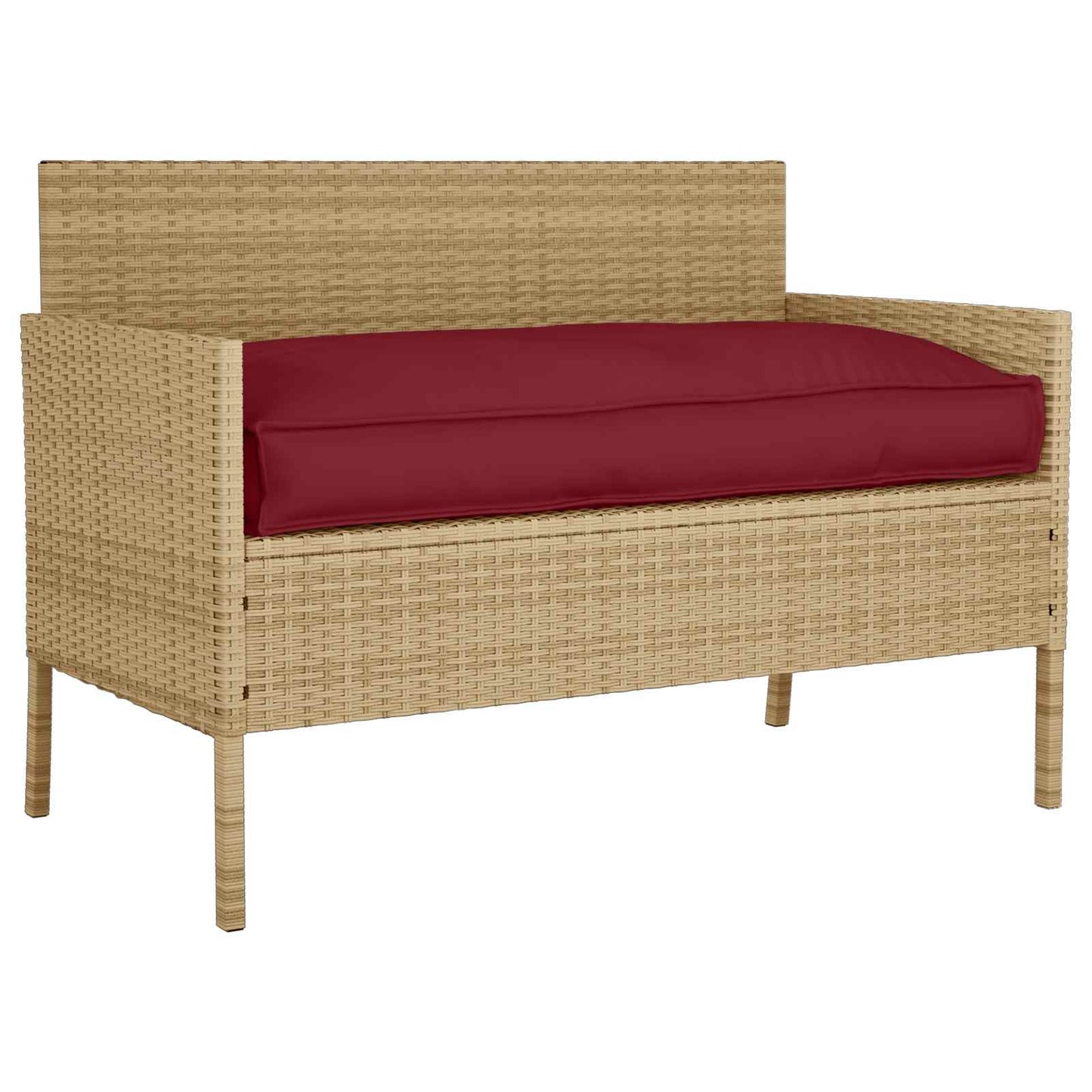 Cuscino Rosso Vino 80 x 80 x 52 cm Tessuto Oxford