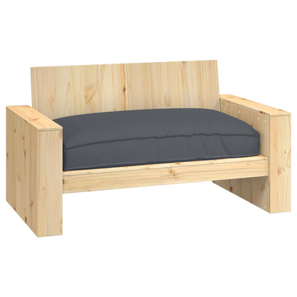 Cuscino Antracite 120 x 80 x 12 cm Tessuto Oxford